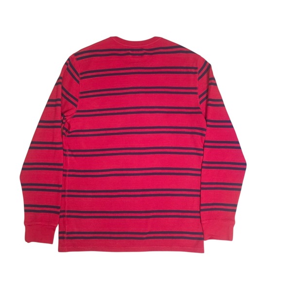 Polo Ralph Lauren Striped Thermal Long Sleeve Shirt Mens L Slim Fit - Picture 3 of 6